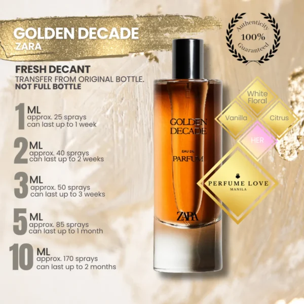 ZARA Golden Decade Elixir Parfum – زارا جولدن ديكيد إكسير برفيوم